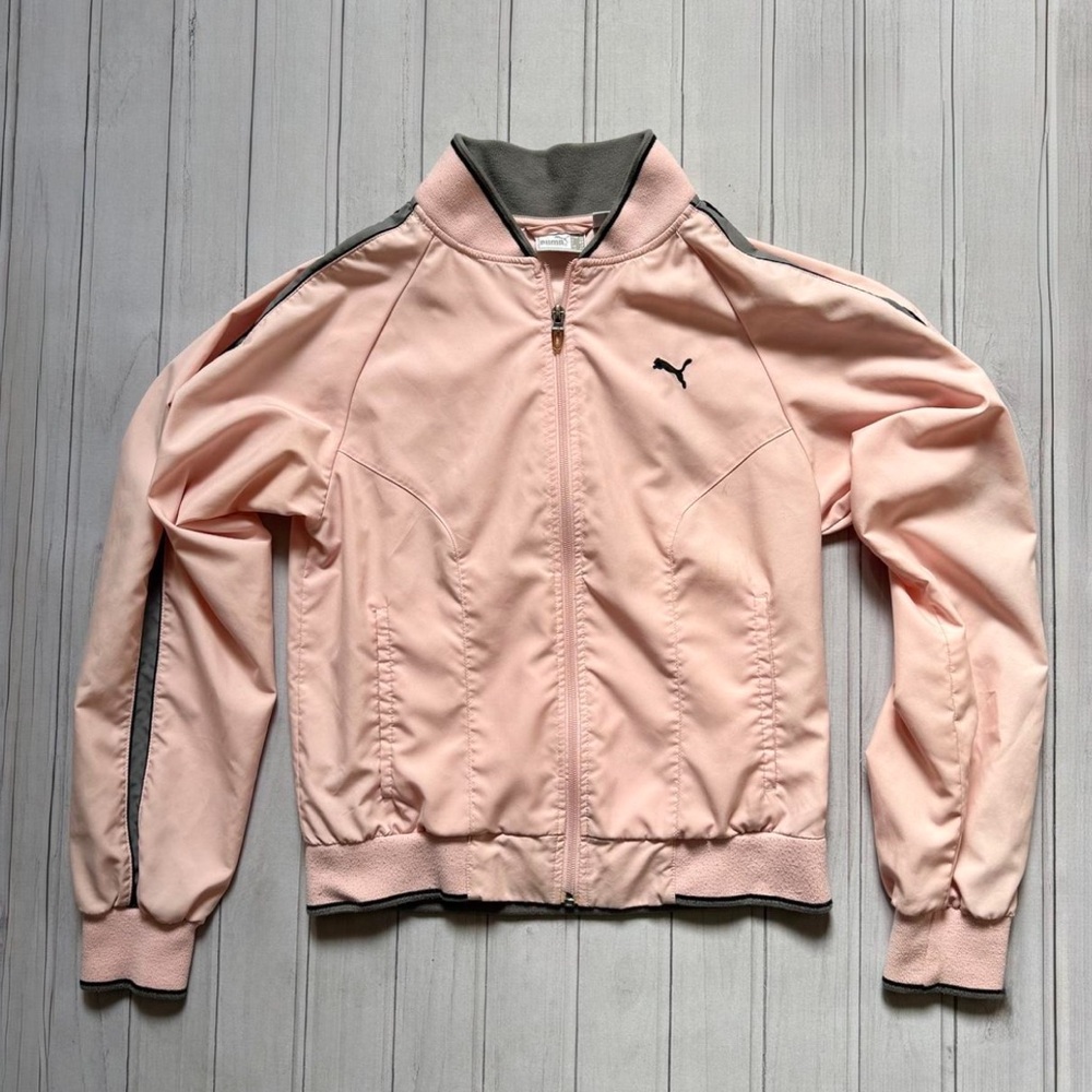 Pink Puma Zip Up Jacket Y2K